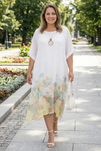 Apatinė suknelė su geltonomis gėlėmis