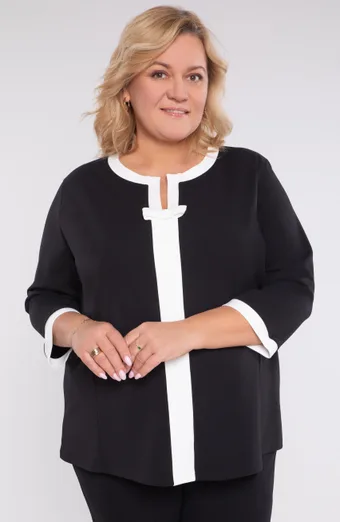 Mėlyna medvilninė palaidinė su gėlėmis