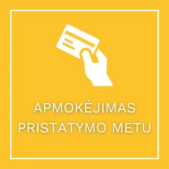 APMOKĖJIMAS PRISTATYMO METU